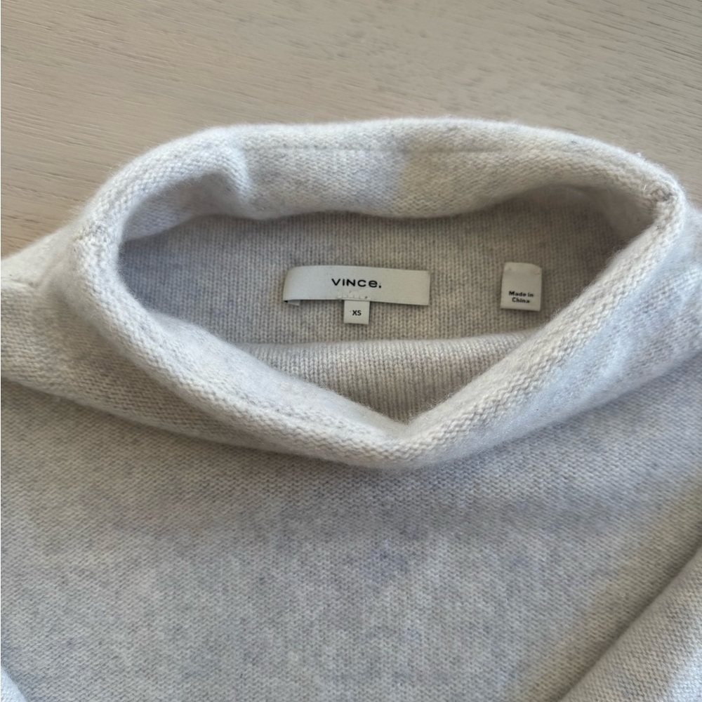 Vince Boiled Cashmere Funnel Neck Pullover - Picture 3 of 8